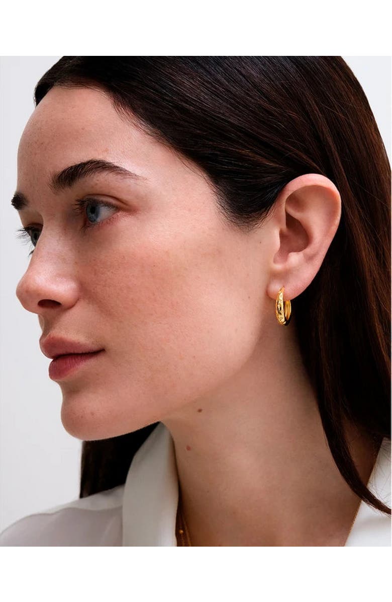 Astley Clarke Gold Celestial Tiny Star Hoop Earrings, Alternate, color, Tiny Star