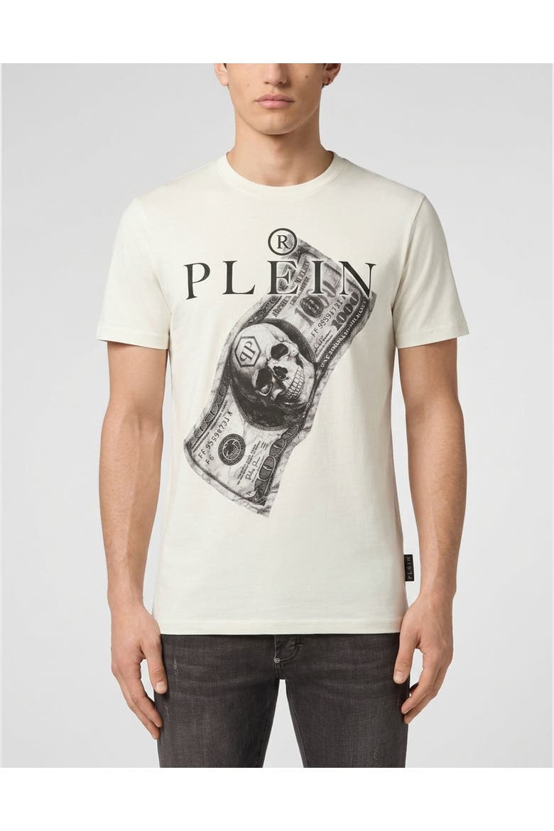 Jersey T-Shirt Dollar Men, Main, color, white