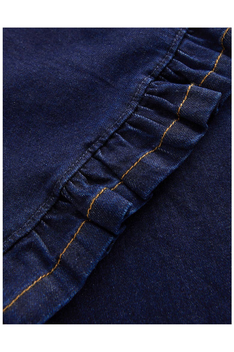 Kids' Frill Hem Wide Leg Jeans, Alternate, color, DENIM