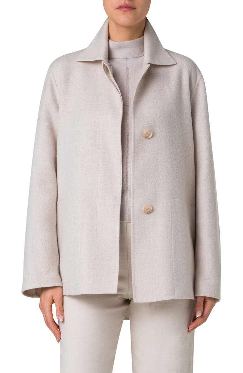 Akris Laars Double Face Cashmere Jacket, Main, color,