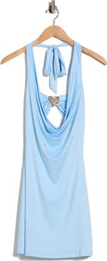 Princess Polly Minidress Plunge Halter Aspena