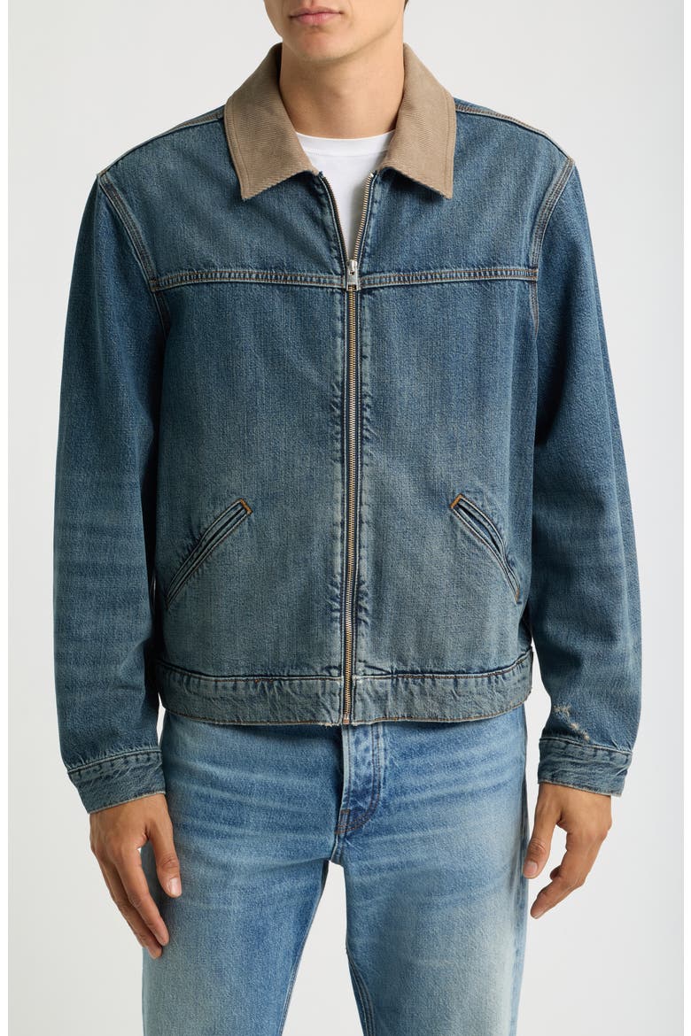 Zip Denim Trucker Jacket, Alternate, color, BREAKPOINT