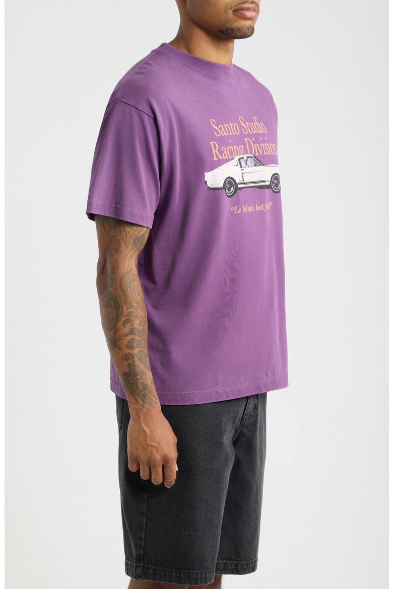 Racing Division Graphic T-Shirt, Alternate, color, FADE PURPLE
