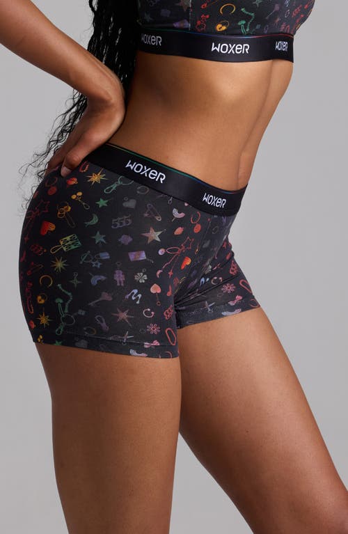 Woxer Star Candy Boxer Briefs In Multi