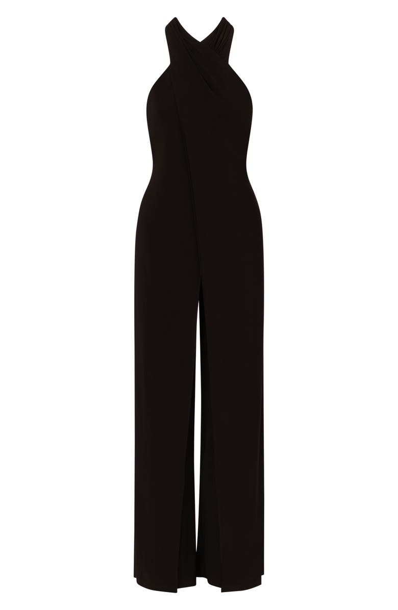 Adrianna Papell Crossover Neck Overlay Jumpsuit, Alternate, color, 