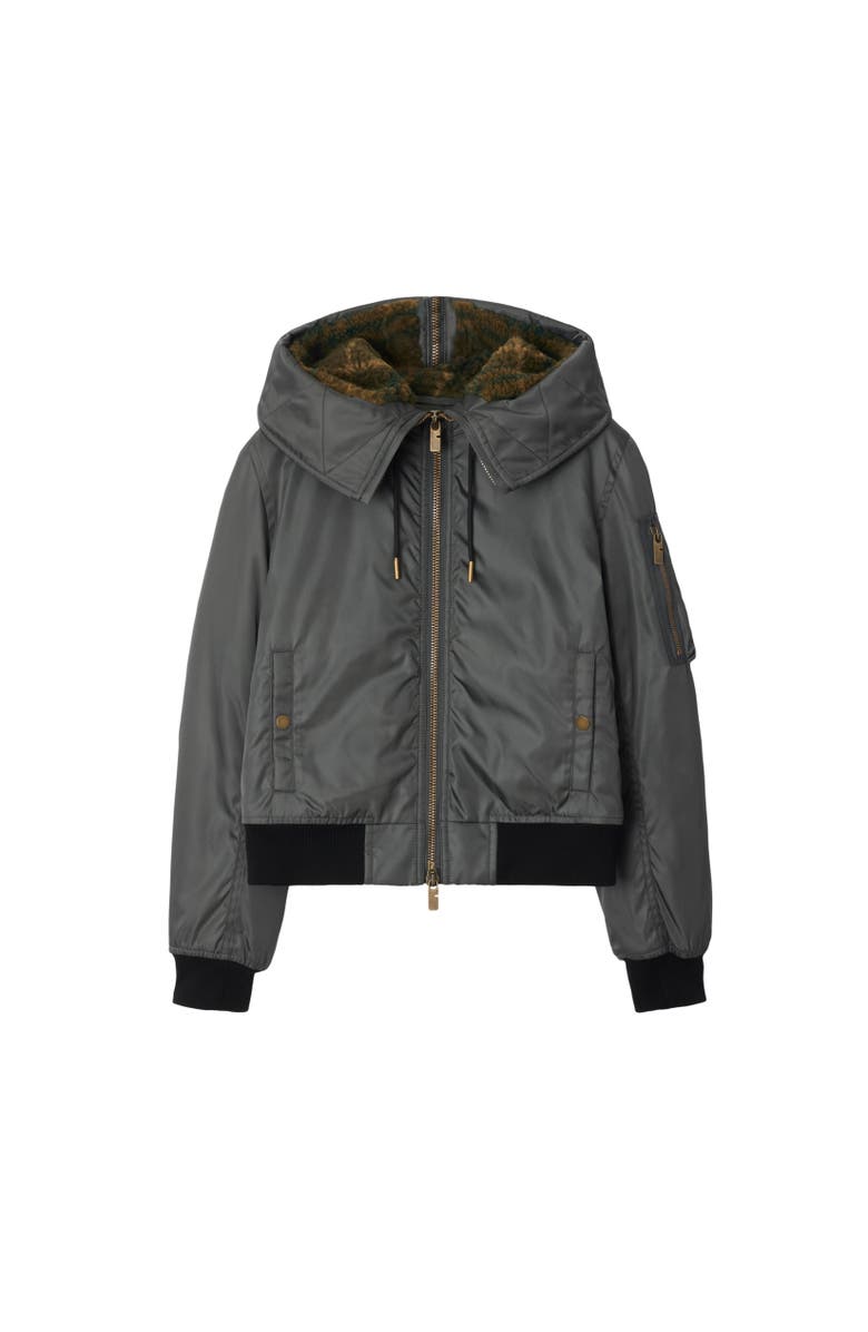 Burberry Cropped Nylon Parka, Alternate, color,