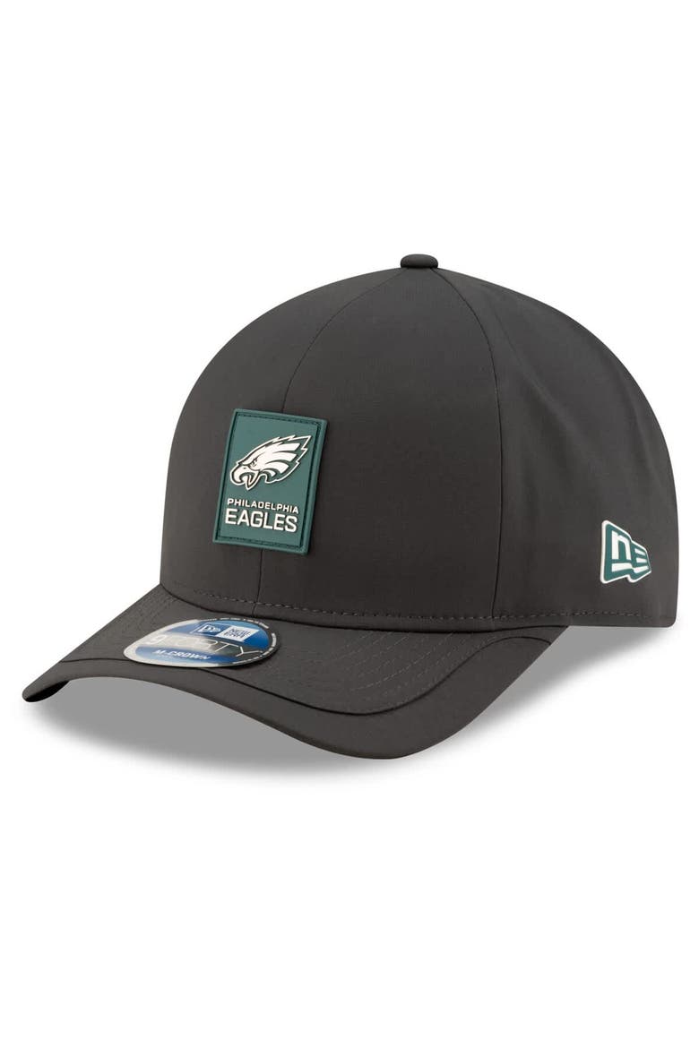 Men's New Era Charcoal Philadelphia Eagles 2025 Sideline Cold Weather 9FORTY M-Crown Adjustable Hat, Main, color, Charcoal