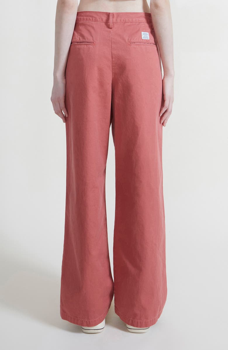 DENIMIST Blair Double Pleat Wide Leg Pants, Alternate, color, Nautical Red