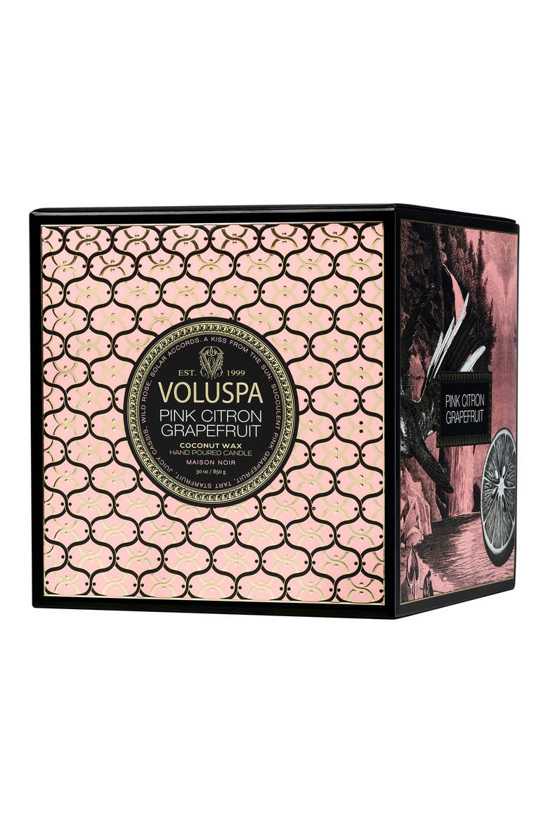 Pink Citron Grapefruit Boxed Luxe Candle, Alternate, color, NO COLOR