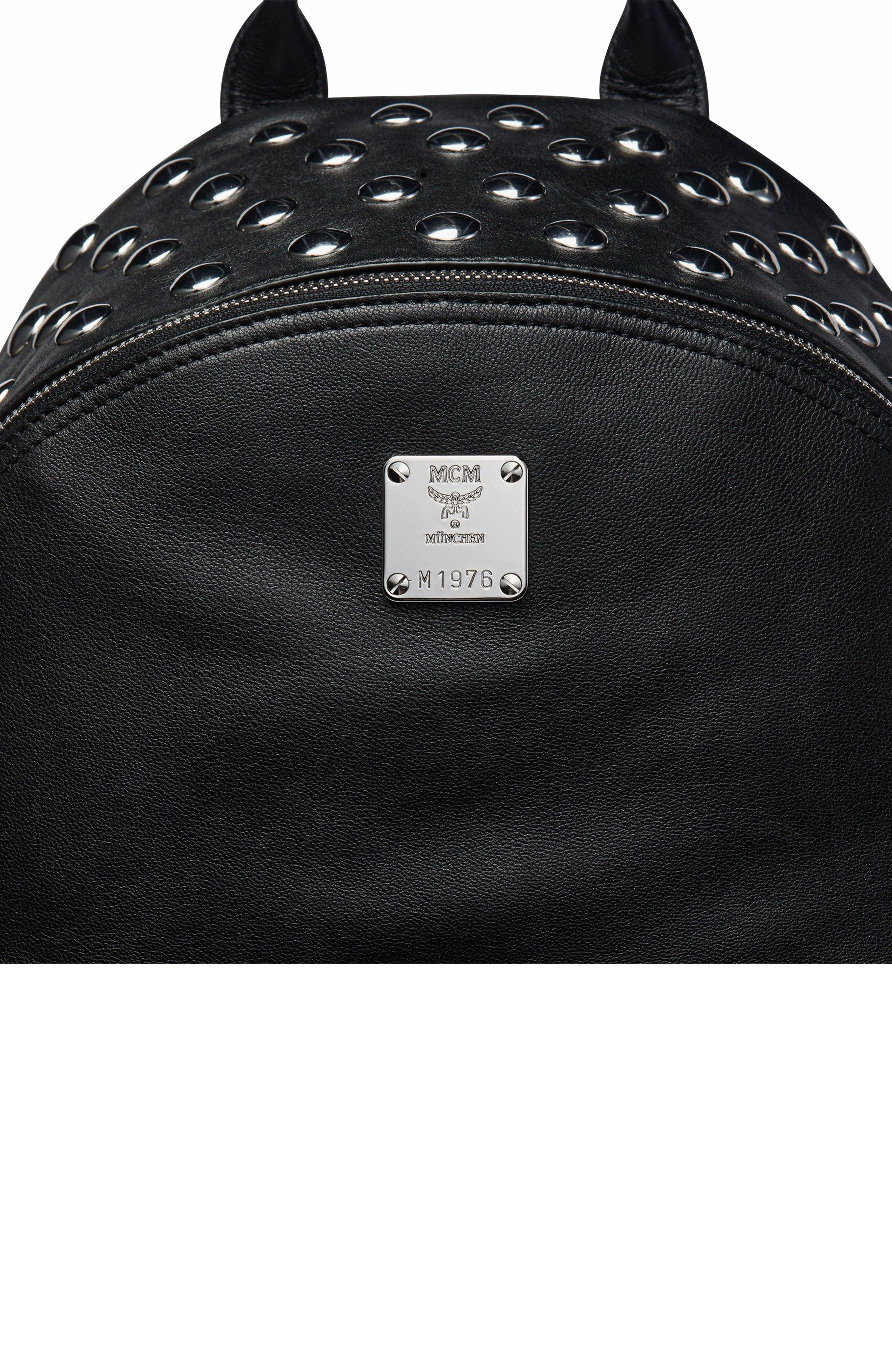 MCM Medium Stark Backpack in Galactic Gala Lamb Leather, Alternate, color, 