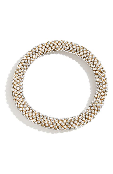 Pavé Crystal Stretch Bangle
