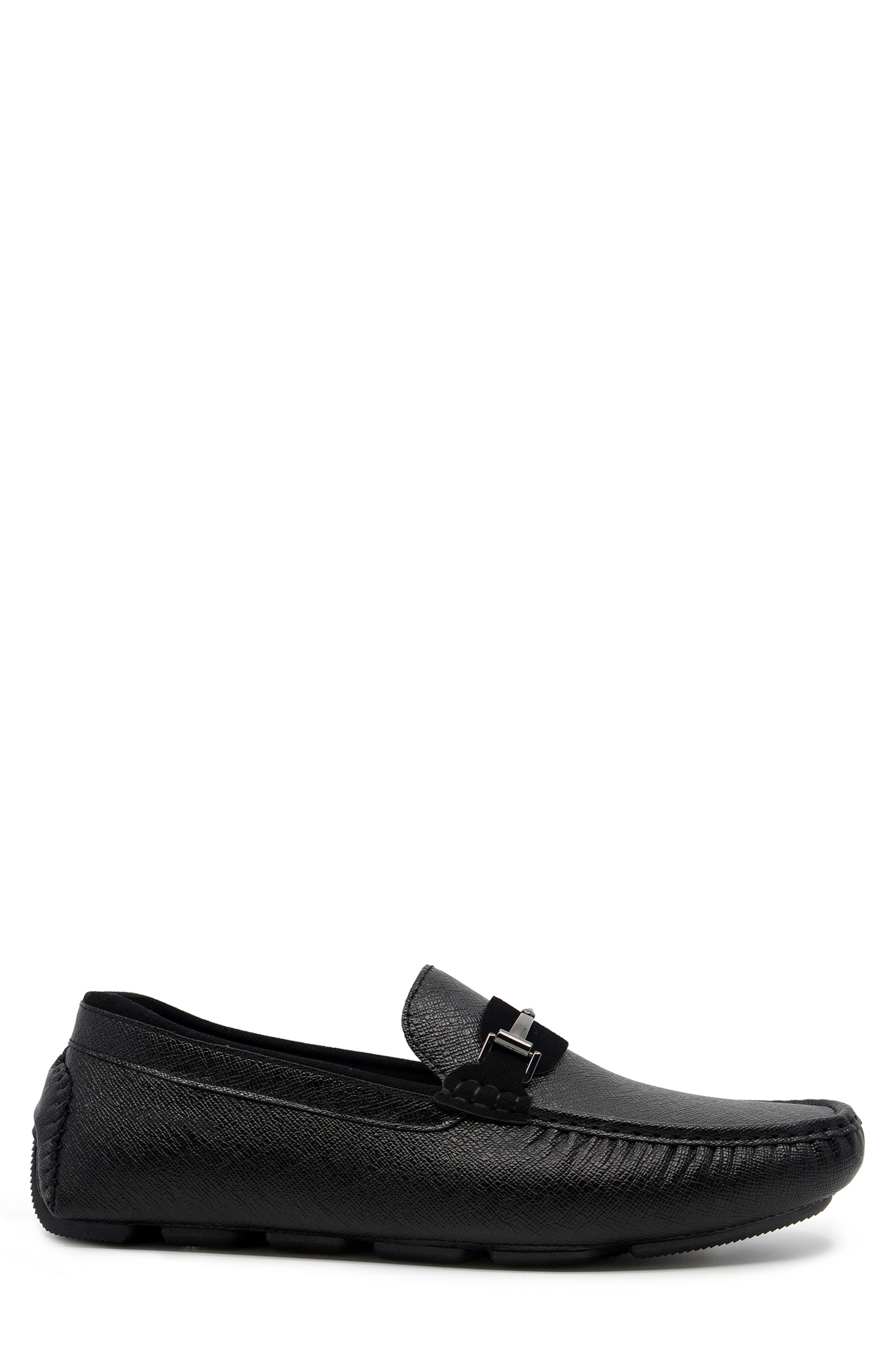 AKADEMIKS Dover Bit Driving Loafer, Alternate, color, Black