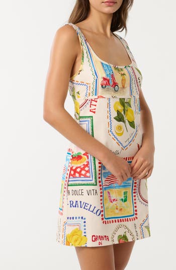 Hadley Cutout Ruched Back Mini Sundress