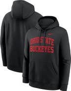 Nike Men's Nike Black Ohio State Buckeyes Primetime Arched Club Fleece Pullover Hoodie