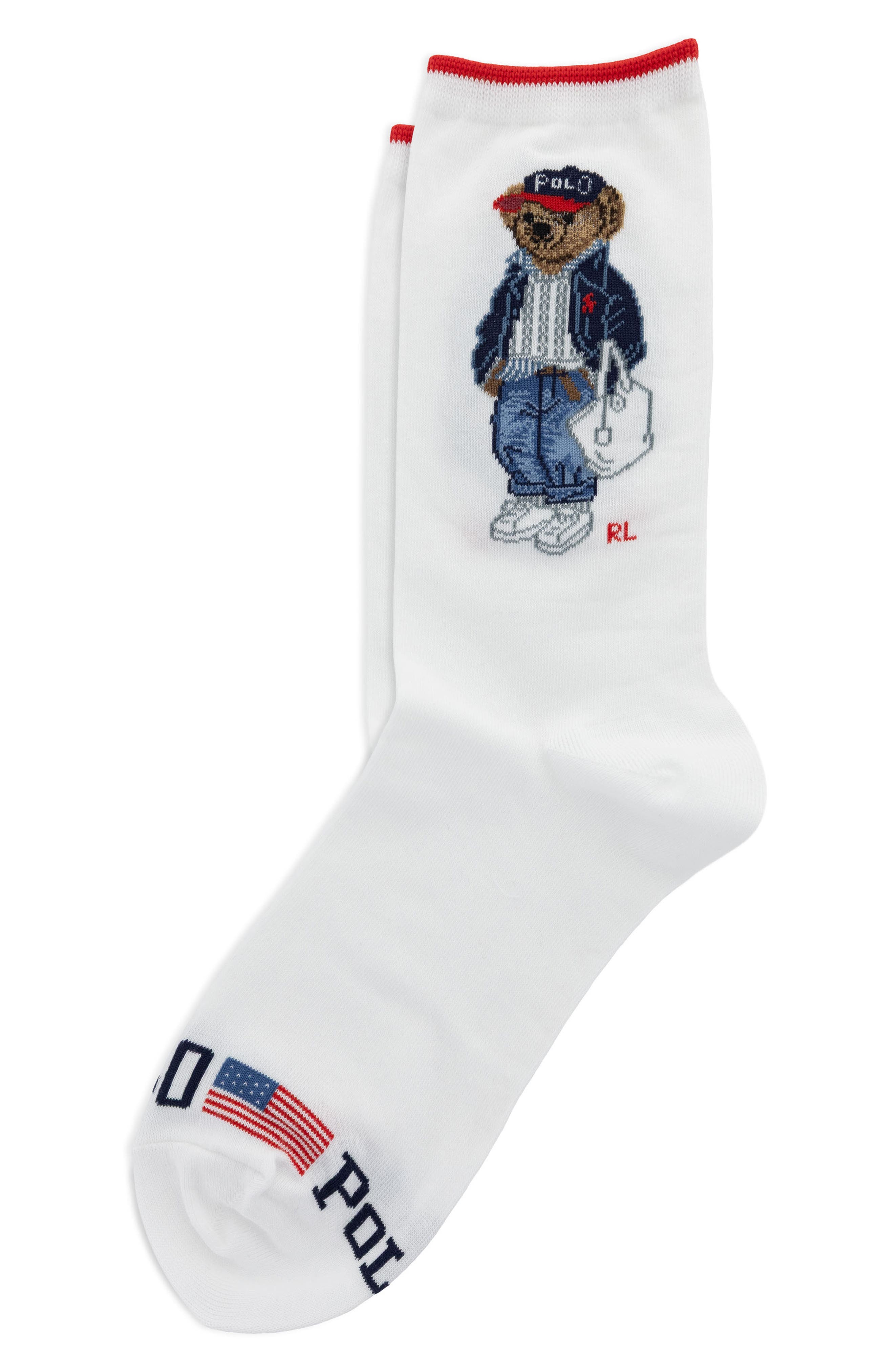 Polo Ralph Lauren Polo Bear Crew Socks | Nordstrom
