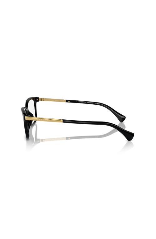 Ralph 55mm Rectangle Optical Glasses In Black