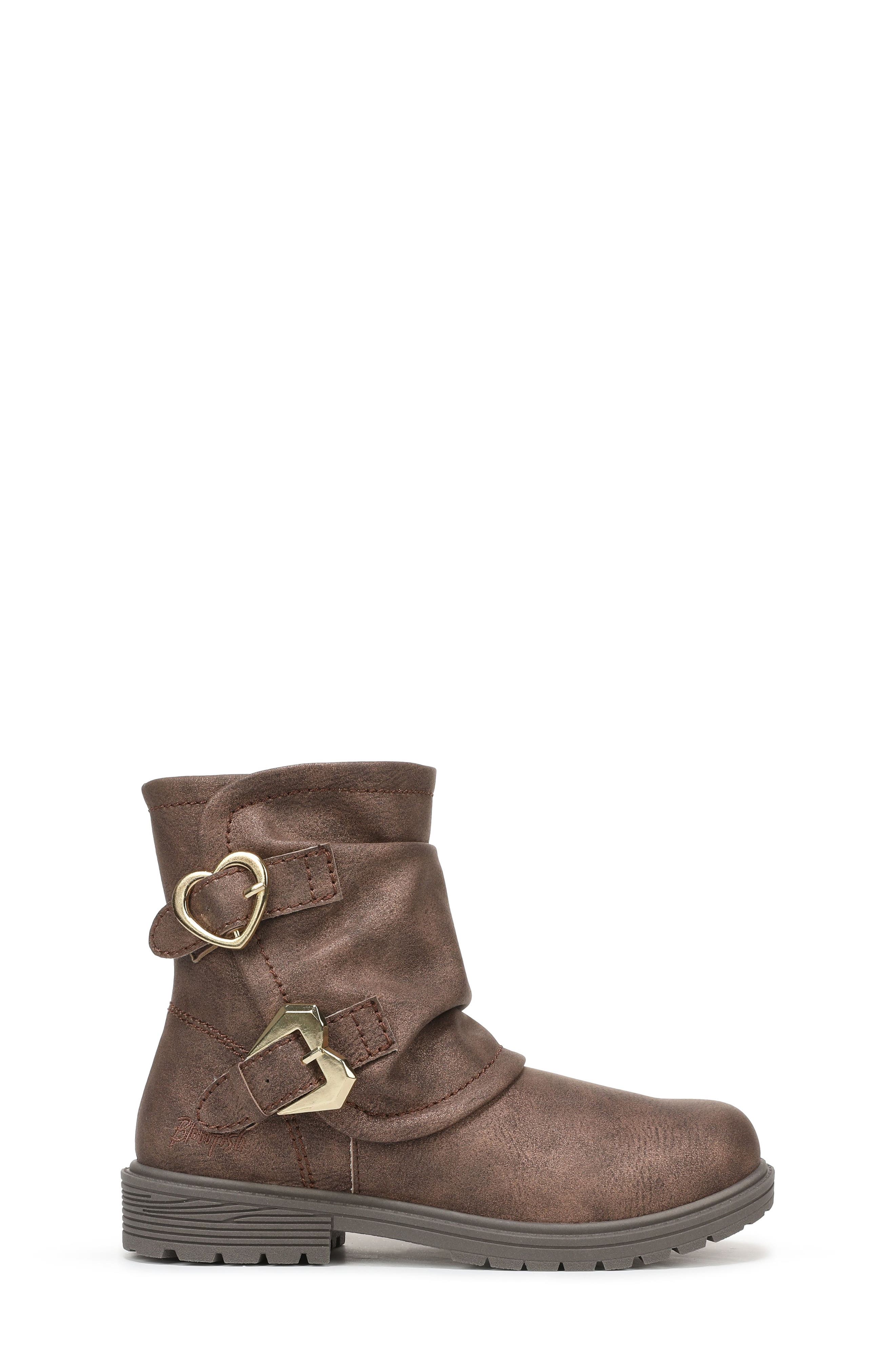 Kids' Venice Faux Leather Boot, Alternate, color, SADDLE FAUX LEATHER