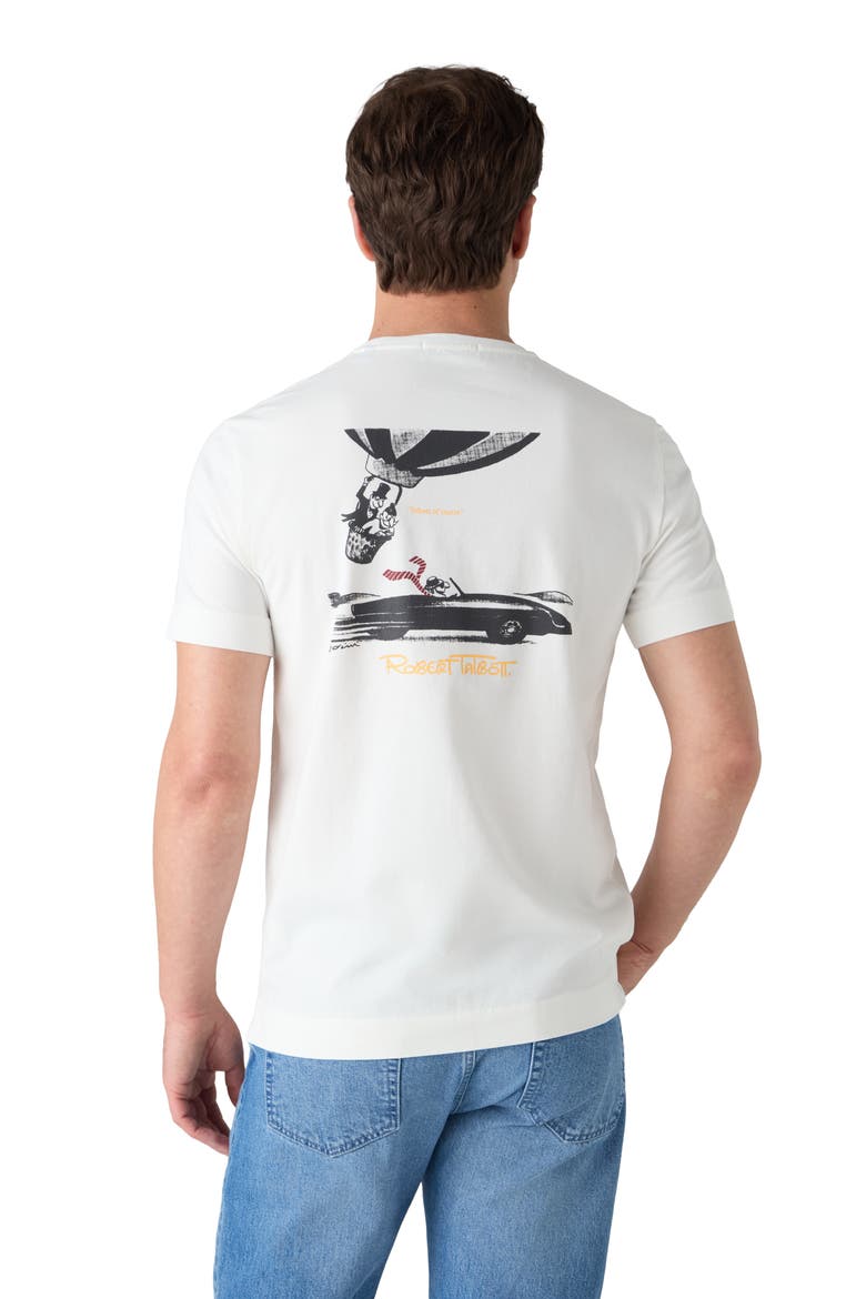 Stretch Jersey Graphic Dean Tee, Alternate, color, White/Race Car