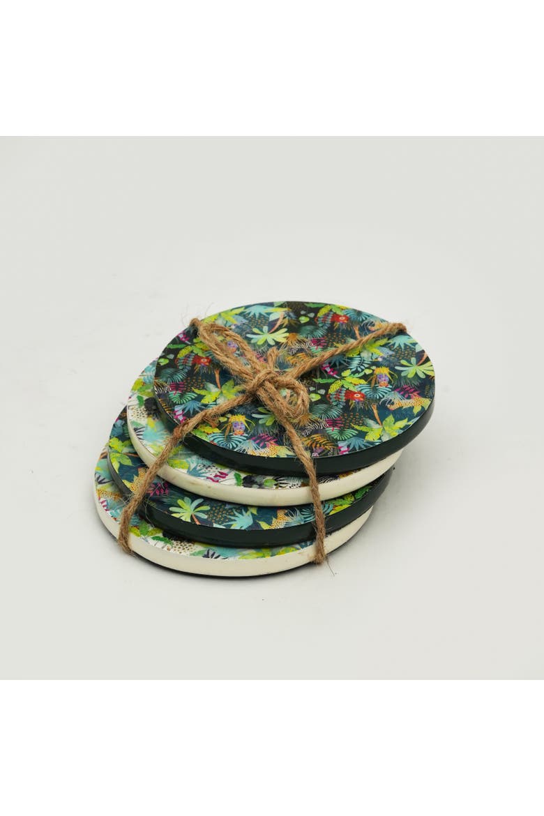 Jungle Bloom Coasters, Main, color, Jungle