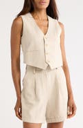 FRNCH Alix Linen & Cotton Vest