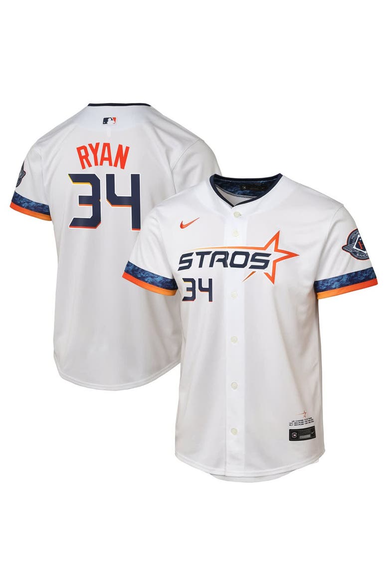 Youth Nike Nolan Ryan White Houston Astros 2025 City Connect Limited Player Jersey, Alternate, color, White