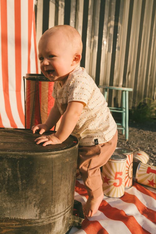 Deux Par Deux Baby Boy's Printed Organic Cotton Top And Pant Set Brown, Beige, And Monkey In Brown, Beige, And Monkey