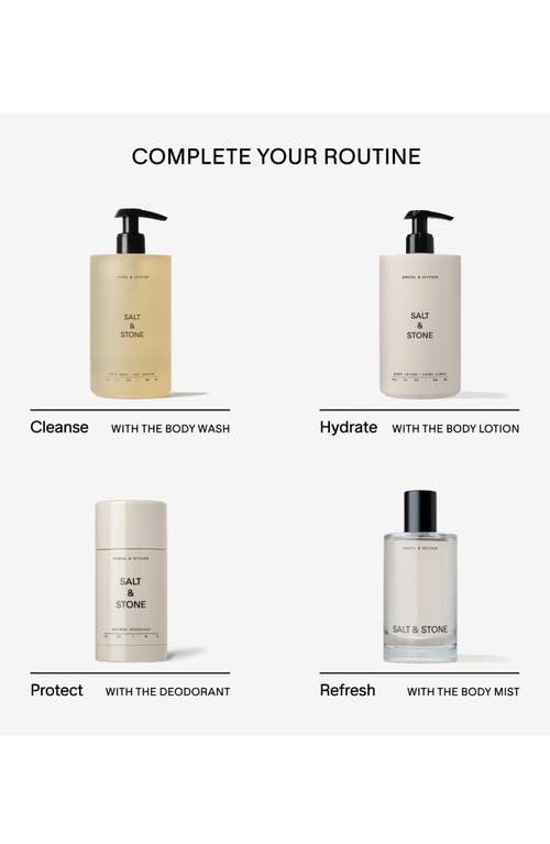 Salt & Stone Santal & Vetiver Hydrating Body Lotion With Niacinamide 15 oz / 450 ml In Santal & Vetiver