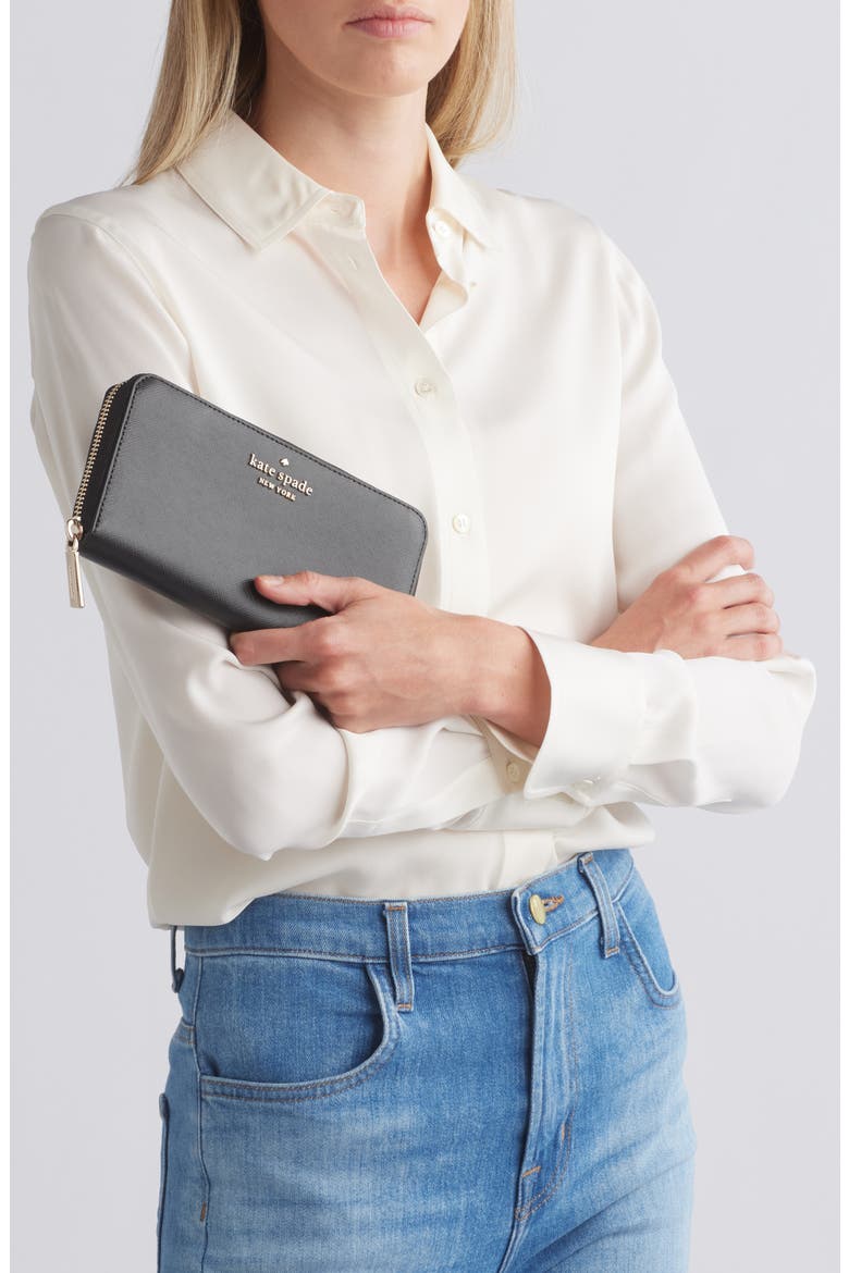 staci continental wallet, Alternate, color, BLACK