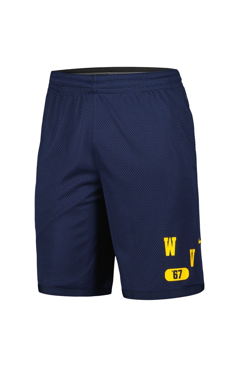 Nike Men's Nike Navy West Virginia Mountaineers Wordmark Performance Shorts, Alternate, color, Navy
