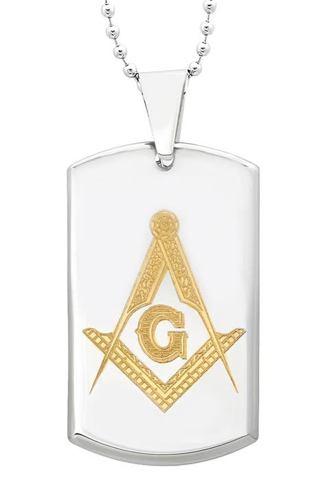 Freemasons Dog Tag Necklace