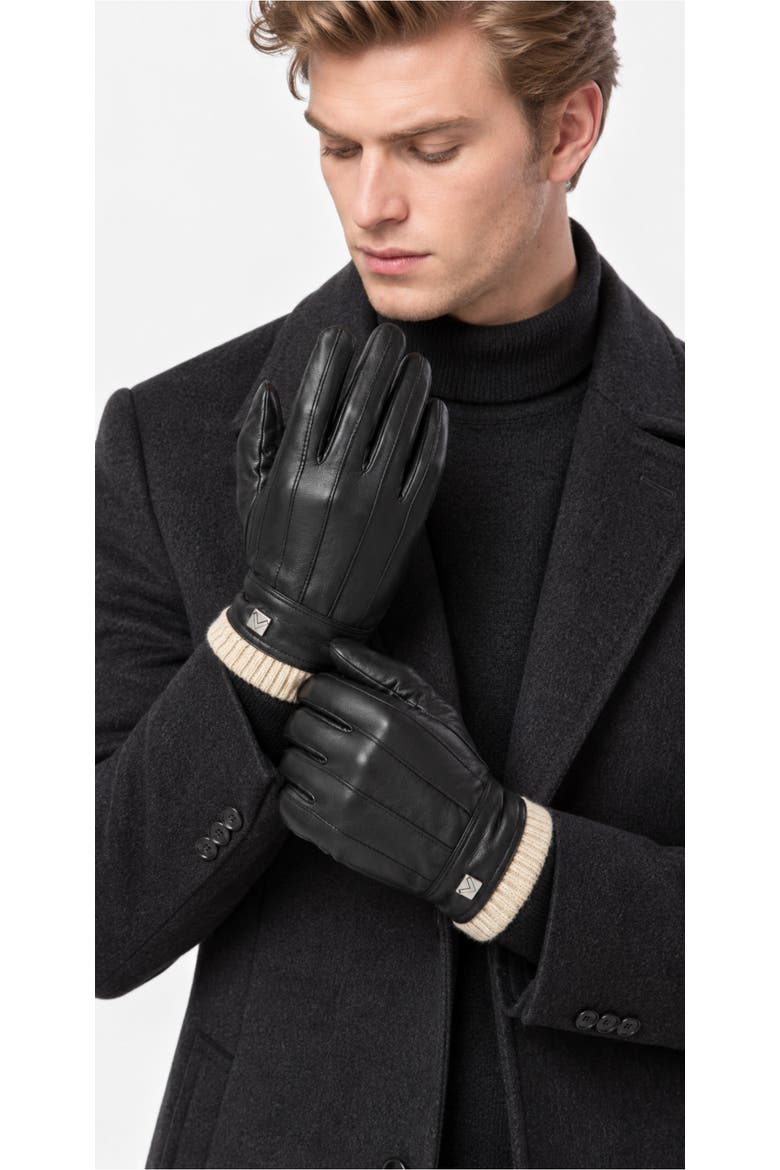 Touchscreen Lined Winter Gloves, Alternate, color, Midnight