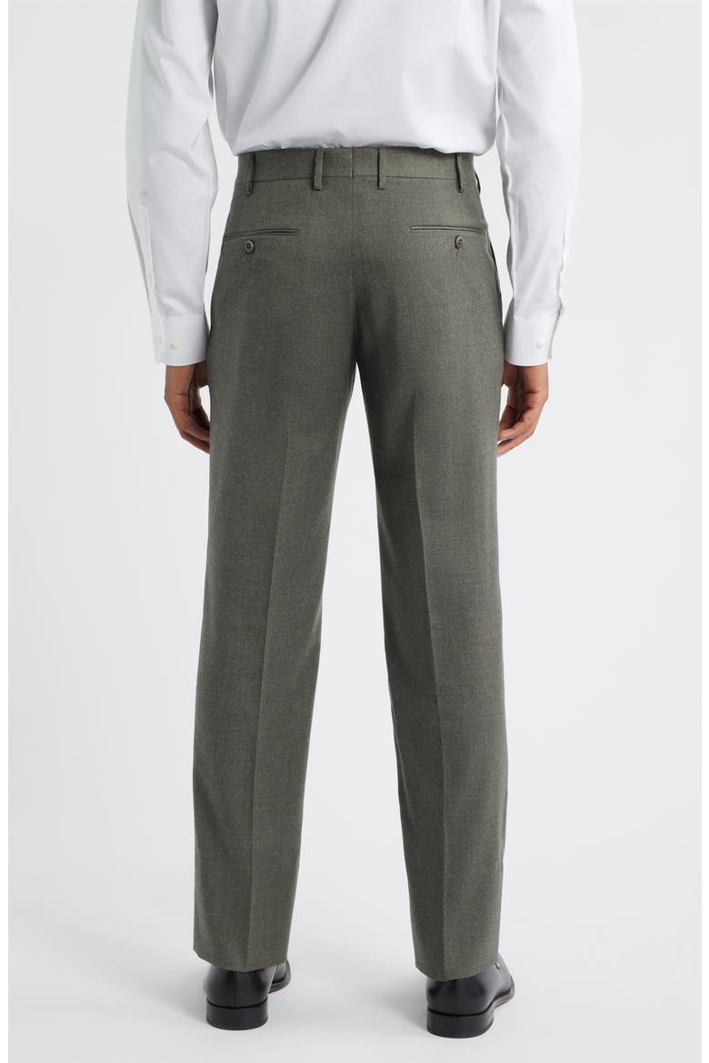 Parker Flat Front Stretch Wool Flannel Trousers (Nordstrom Exclusive), Alternate, color, SAGE