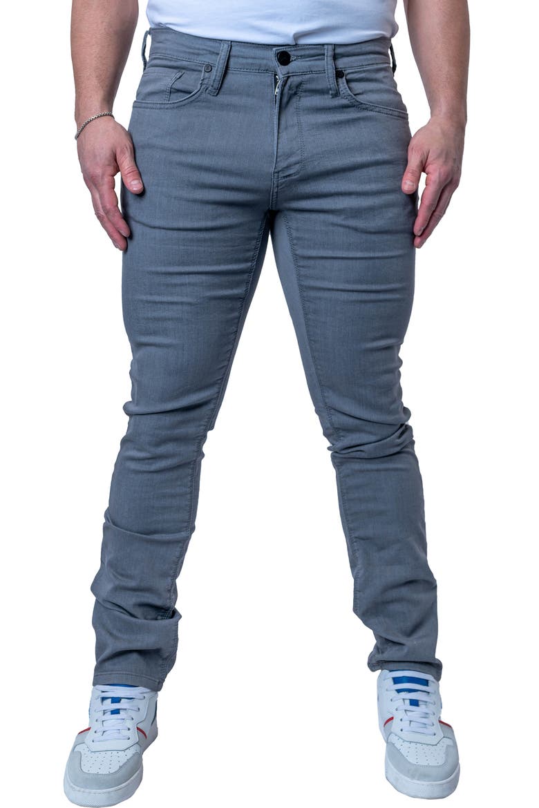 Athletic Fit Stretch Jeans, Main, color, GREY