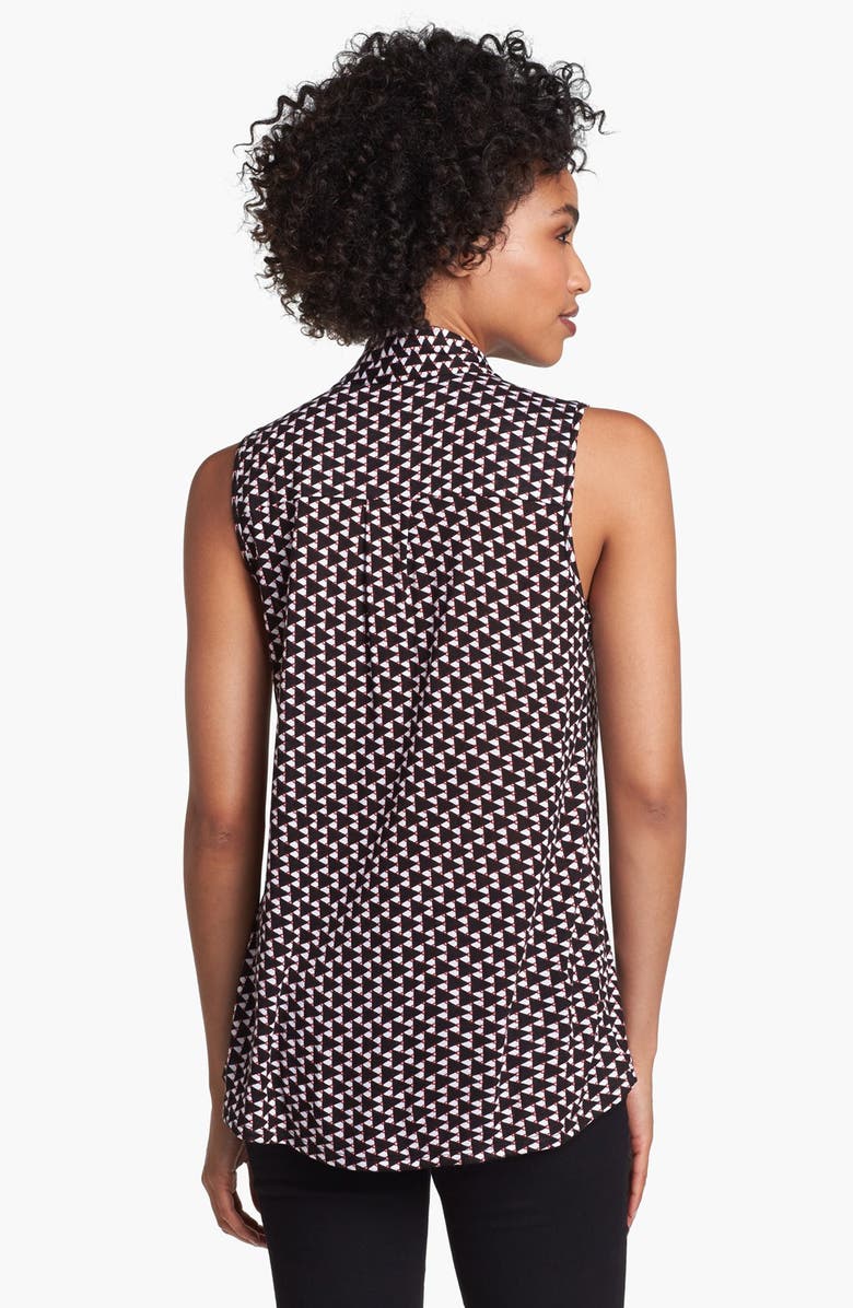 Olivia Moon Sleeveless Tie Neck Knit Shirt, Alternate, color, 