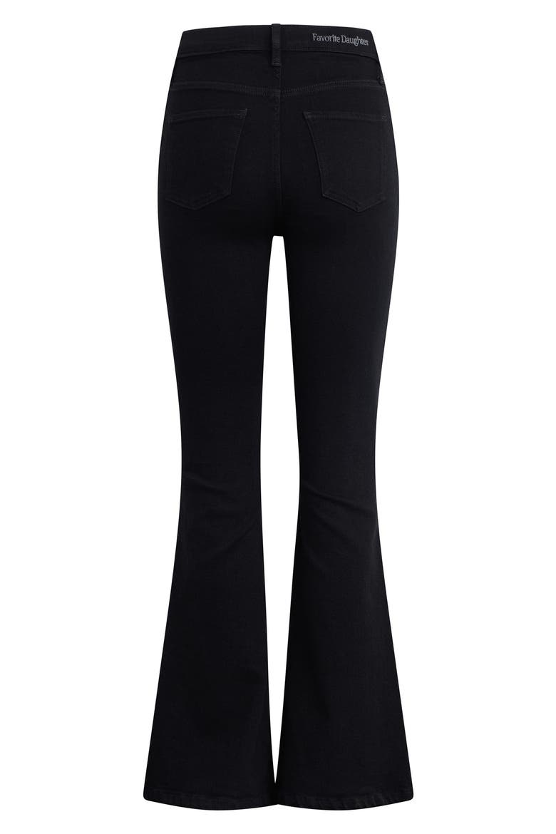 The Valentina Super High Waist Flare Jeans, Alternate, color, ONYX
