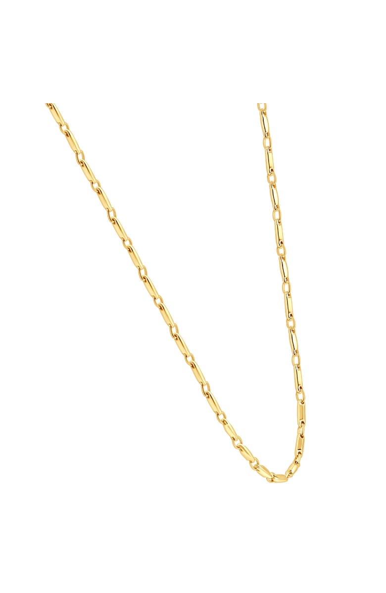 Bliss Diamond 14k Gold Women's 24" Chain Necklace 8.50 Grams 2.5mm Thick, Alternate, color, 14K Yellow Gold