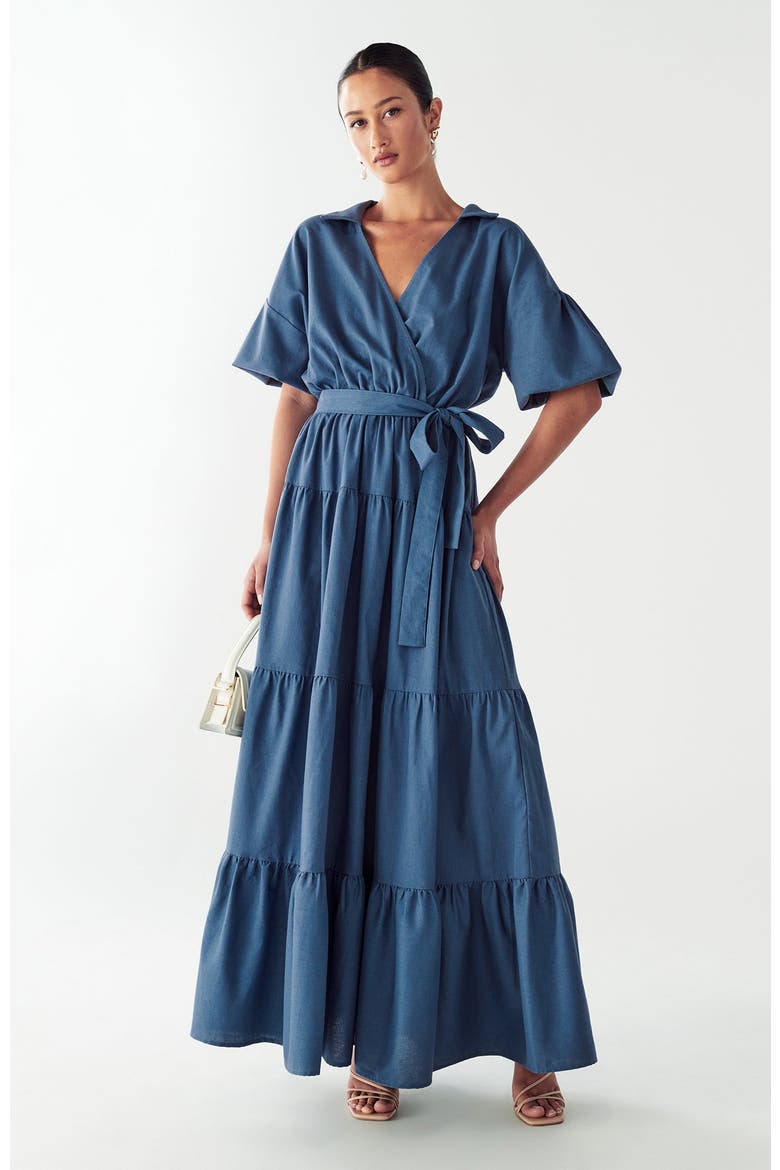 Sole Maxi Dress, Main, color, Petrol Blue