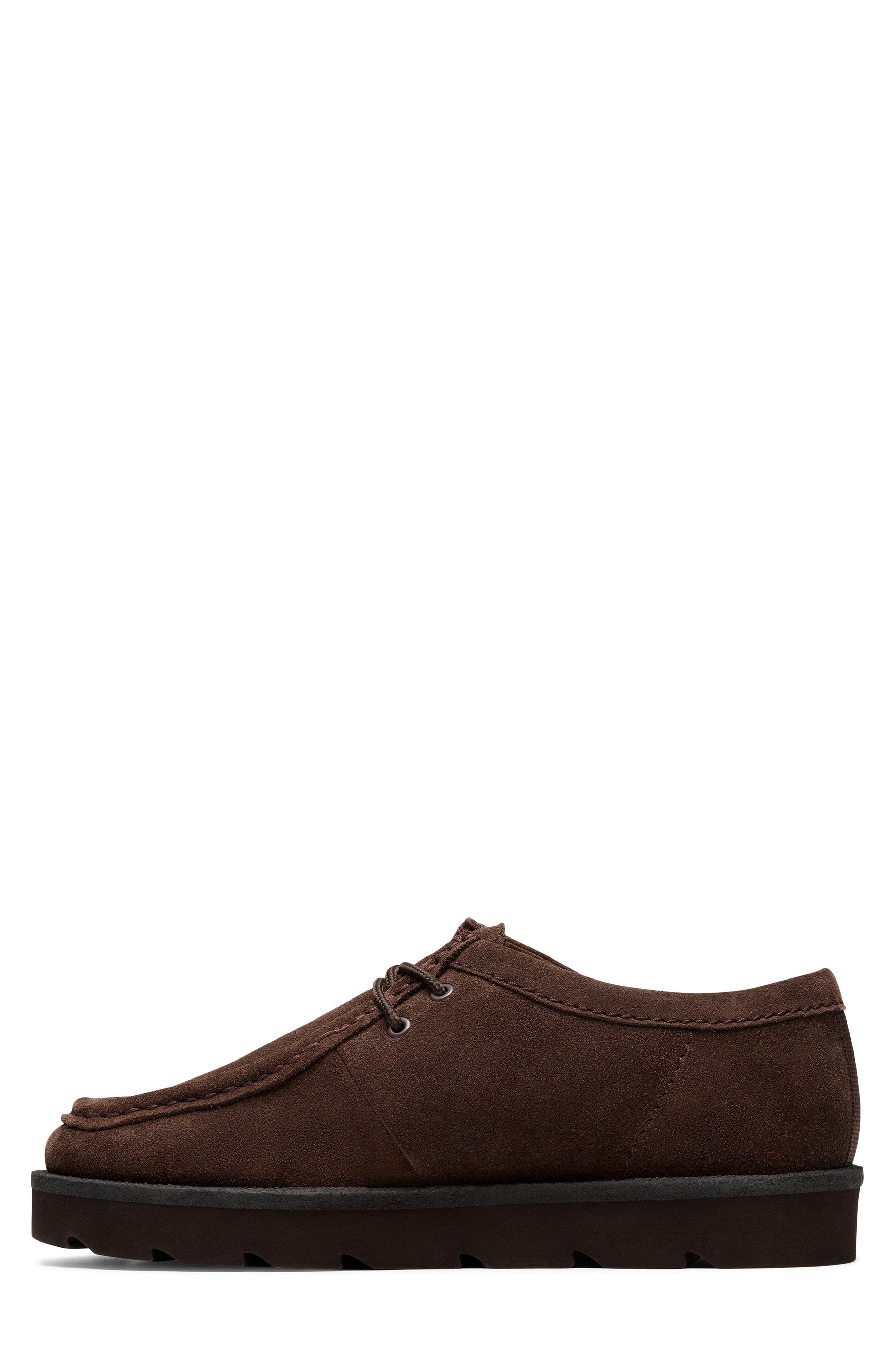 Meare Lace-Up Wallabee Chukka, Alternate, color, DARK BROWN SUEDE