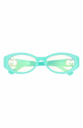 56mm Oval Blue Light Blocking Glasses