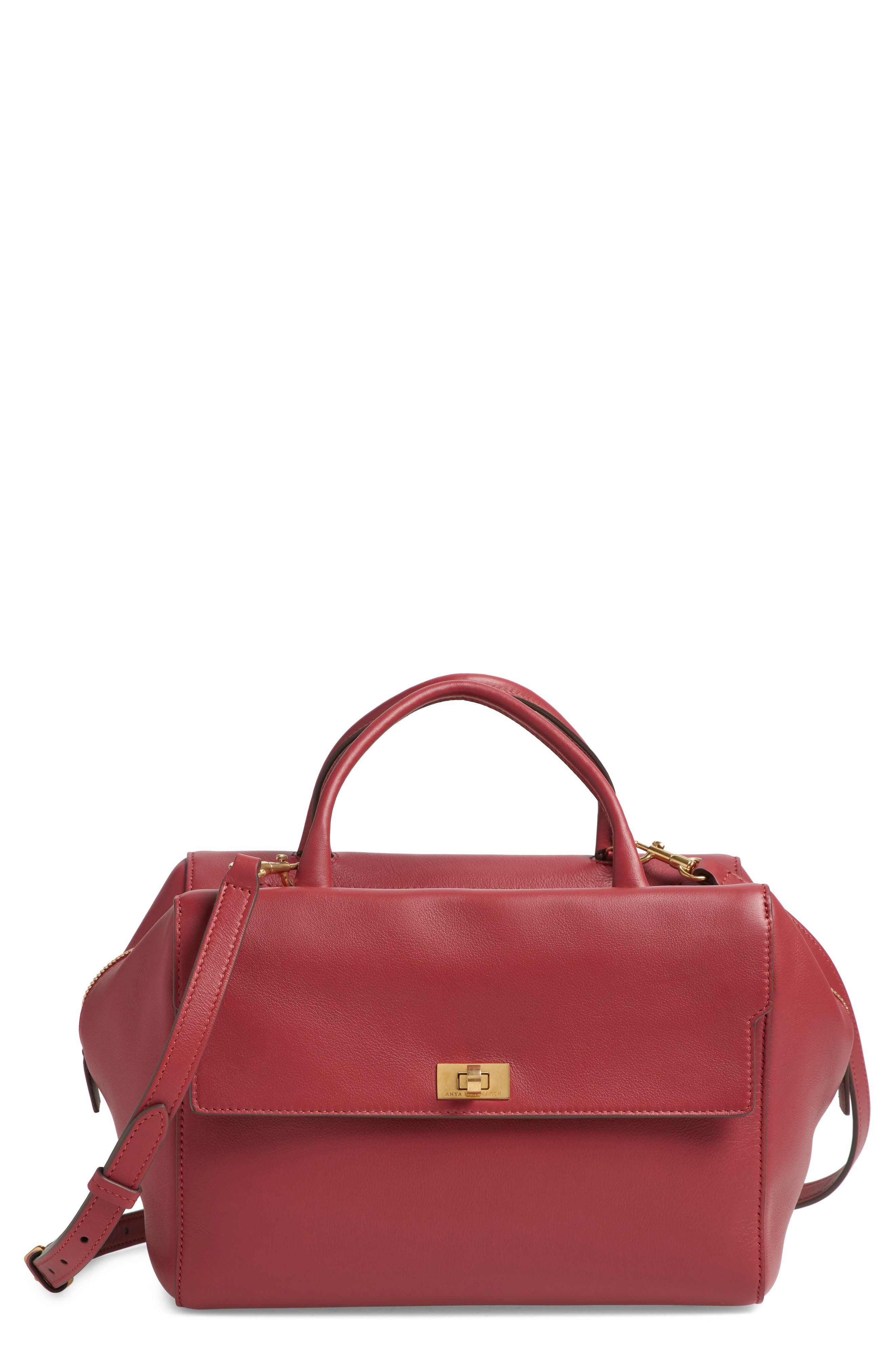 Anya Hindmarch Seaton Leather Handbag, Main, color, 