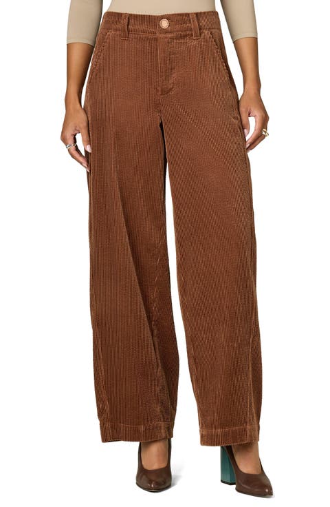 Skyrise Barrel Leg Corduroy Pants