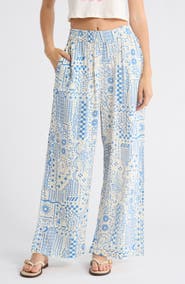 Billabong Follow Me Print Wide Leg Pants