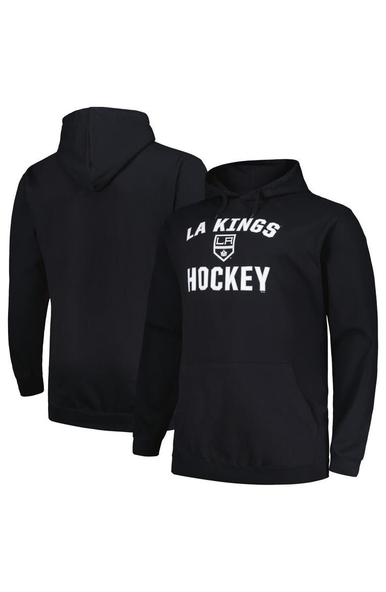 PROFILE Men's Profile Black Los Angeles Kings Big & Tall Arch Over Logo Pullover Hoodie, Main, color, Black