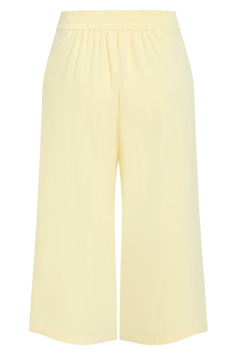 Abbie Crop Wide Leg Pants, Alternate, color, LEMON DROP