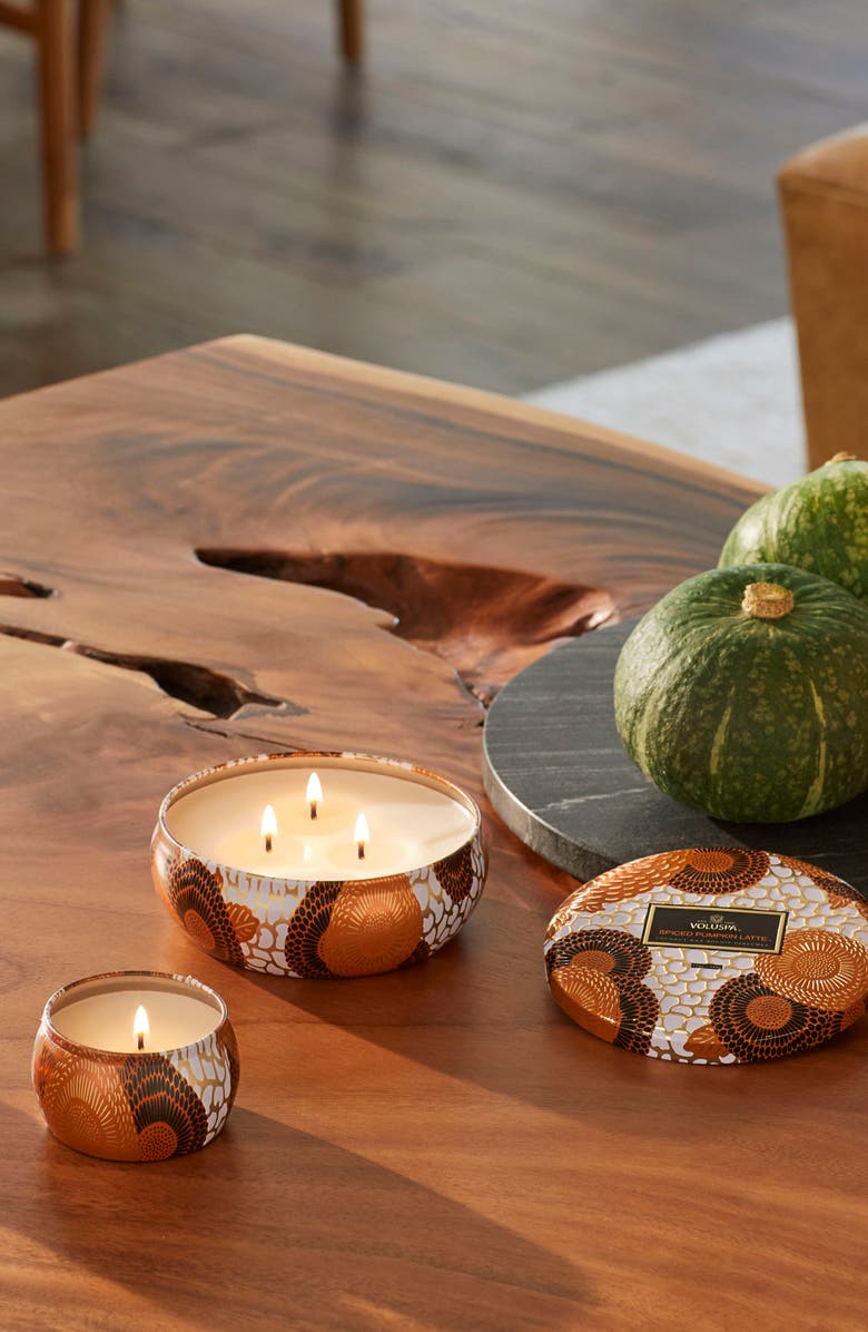 Spiced Pumpkin Latte 3-Wick Tin Candle