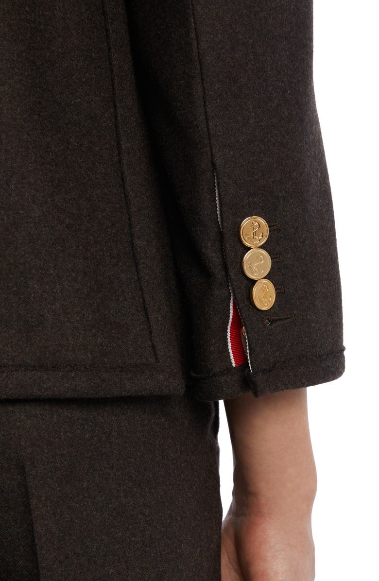 Thom Browne Fit 1 Classic Wool Flannel Sport Coat, Alternate, color, 