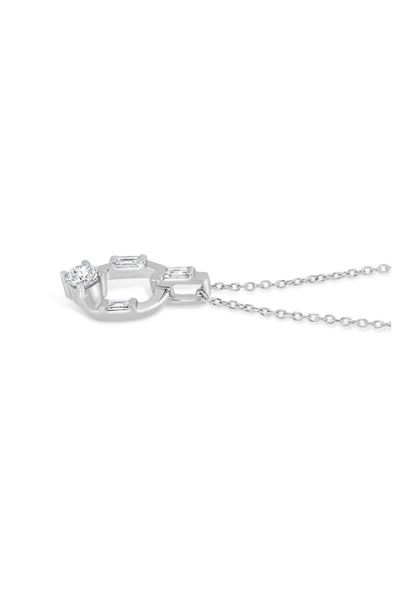 Maya 18K Gold Diamond Pendant Necklace, Alternate, color, 18KW