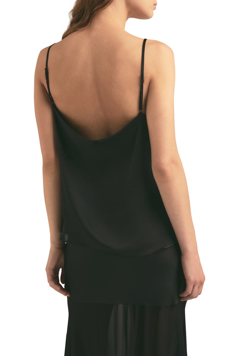Favorite Daughter The Sophie Square Neck Camisole, Alternate, color, Black