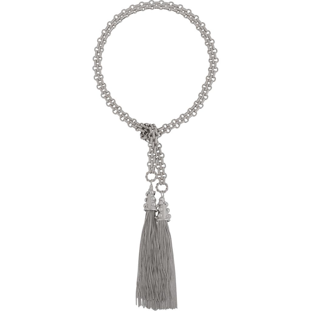 Sylvia Toledano Tie Pendant In Gray