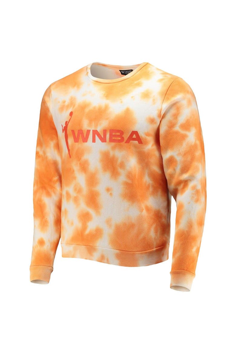 Unisex The Wild Collective Orange WNBA Cloud Wash Pullover Sweatshirt, Alternate, color, Orange